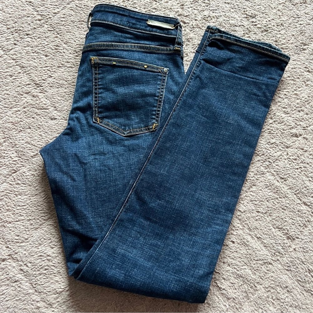 Pilcro‎ Anthropologie Skinny Leg Denim Jeans Preppy Minimalist Capsule Size 28